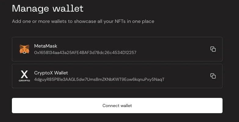 wallet list